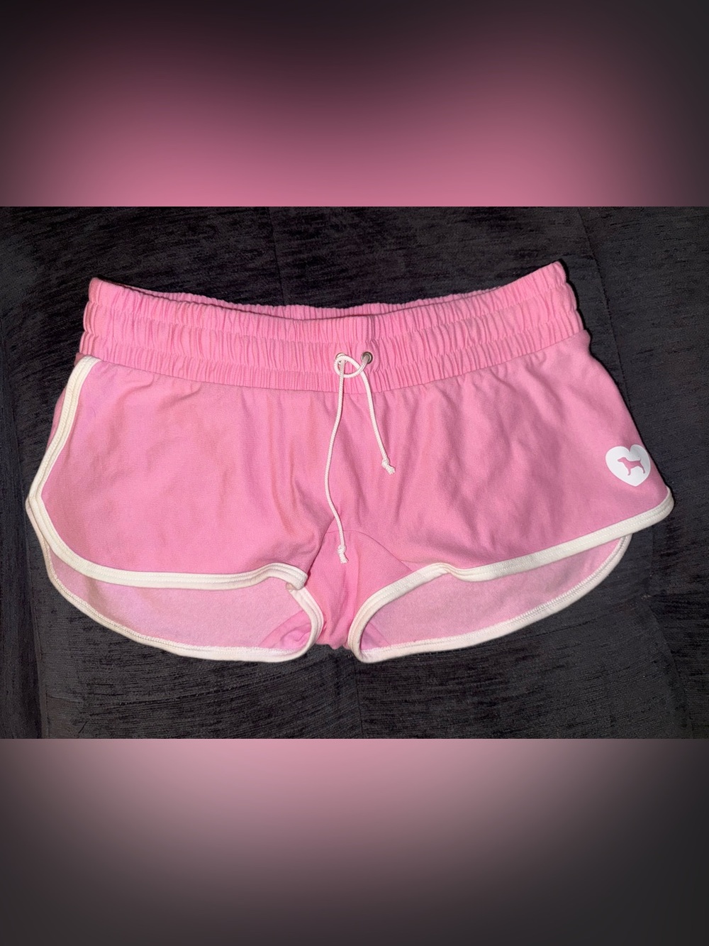 PINK Victoria's Secret Pink Boyshorts with White Trim